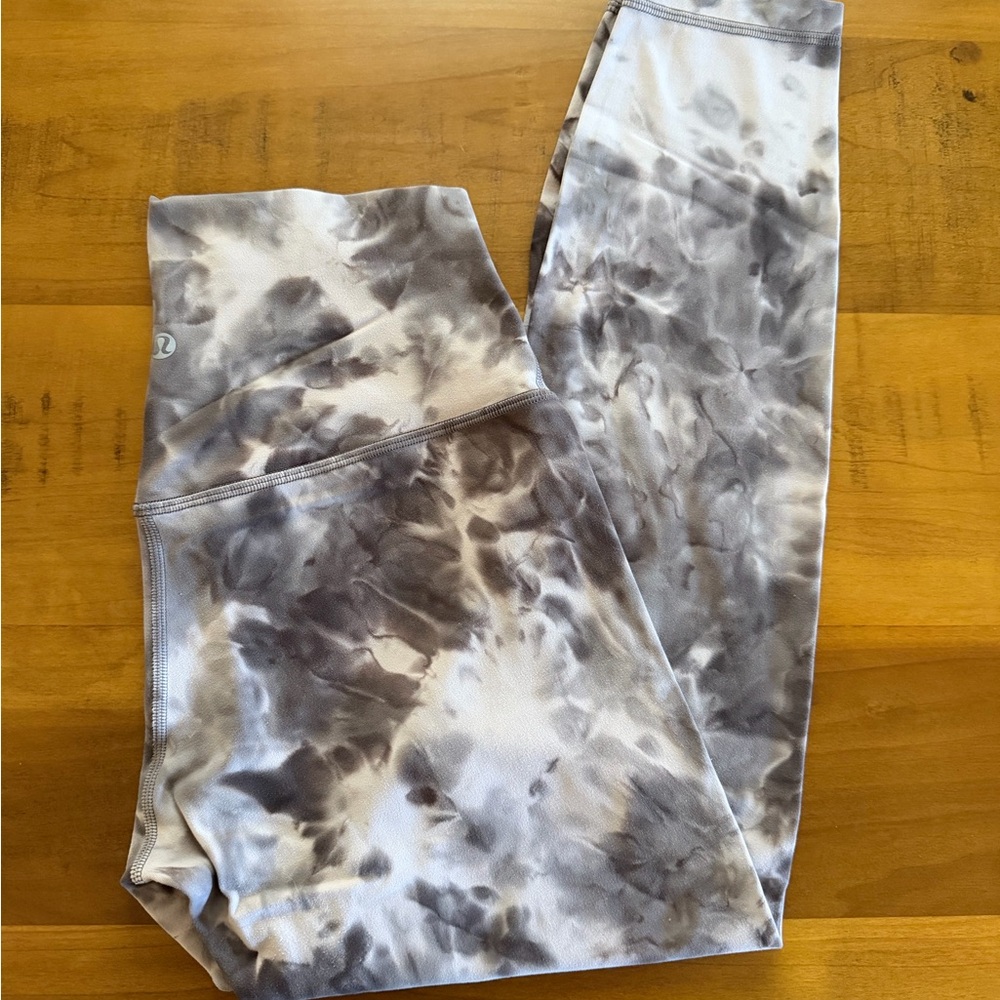 Lululemon Athletica Gray Tie-Dye Leggings